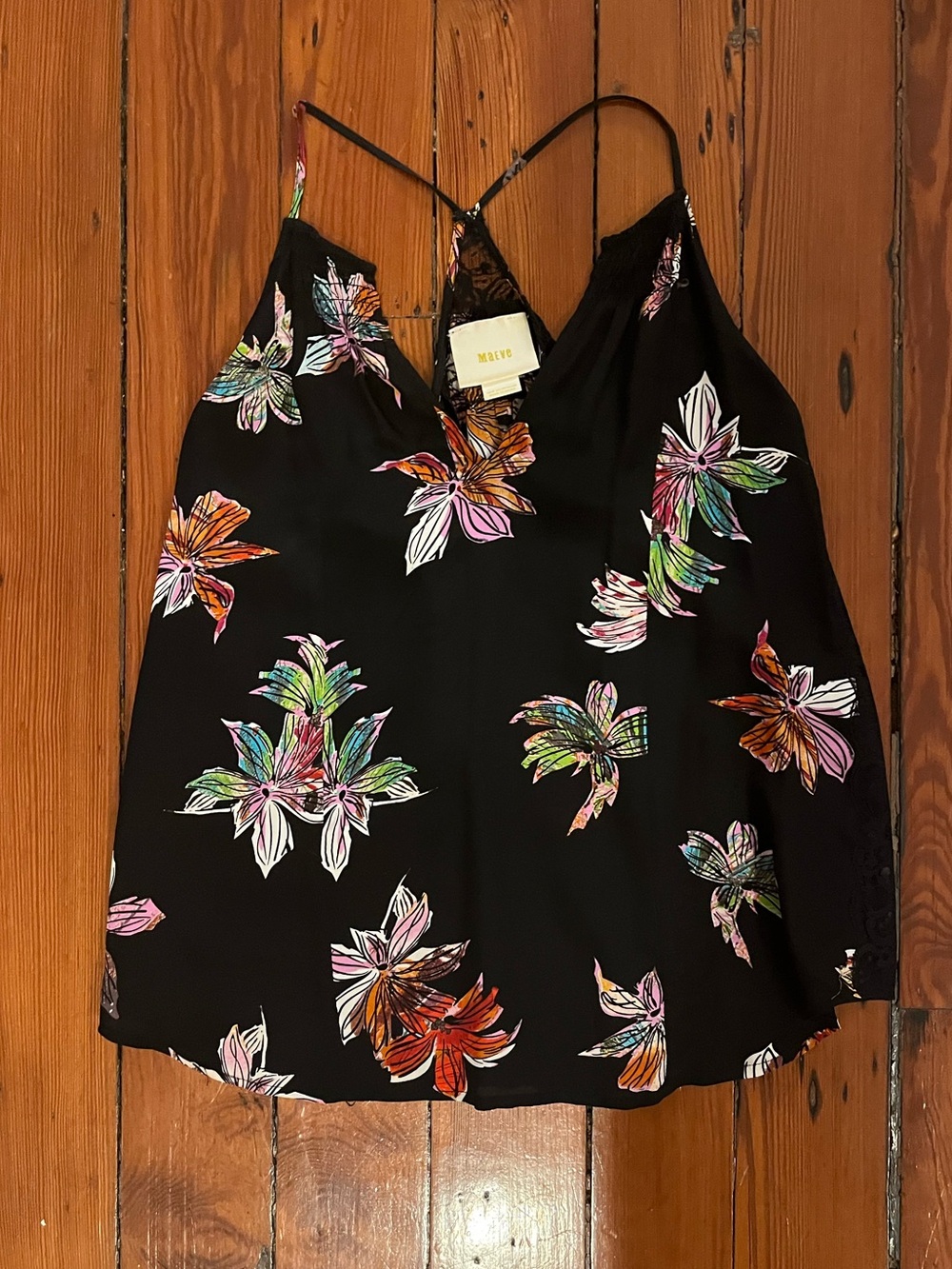 Maeve Anthropologie Floral Lace Racerback Cami – Size 6